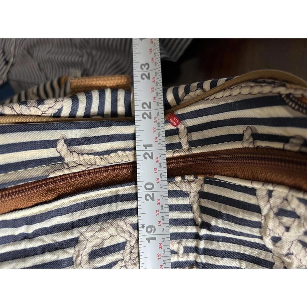 Nautical Patterned Canvas Weekender /Duffle Bag W… - image 6